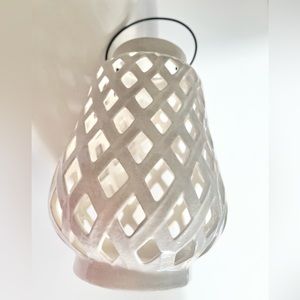 Ceramic Lantern Candle Holder